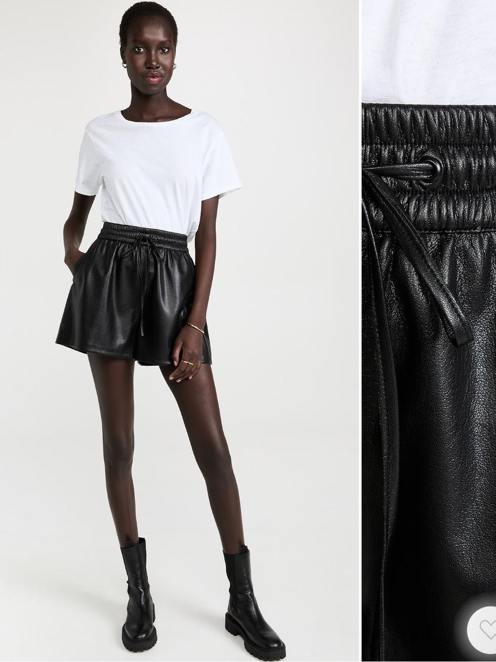 Good American Better Than Leather Shorts